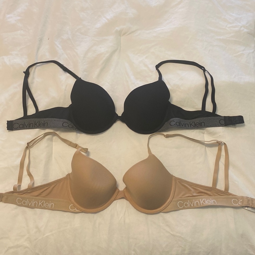 Calvin Klein Women’s Push-Up Bra - Black / Nude